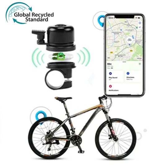 Bike Bell Black for Airtag Find My Device